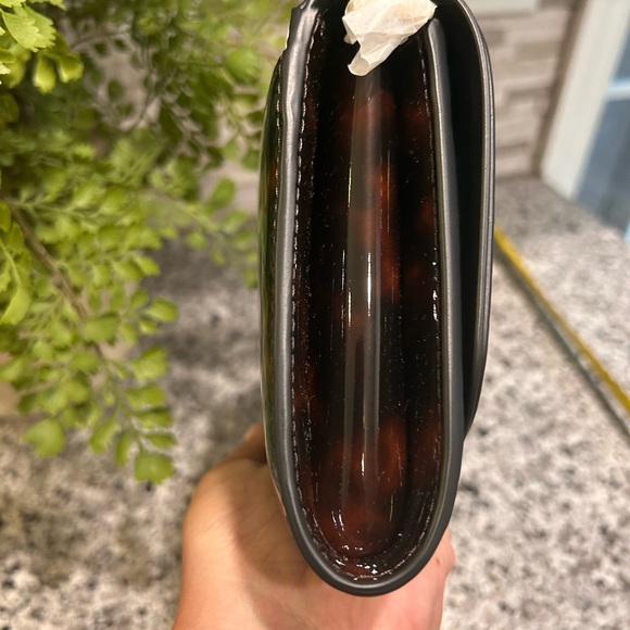 Tory Burch Tortoise Patent Chain Wallet - Picture 12 of 15